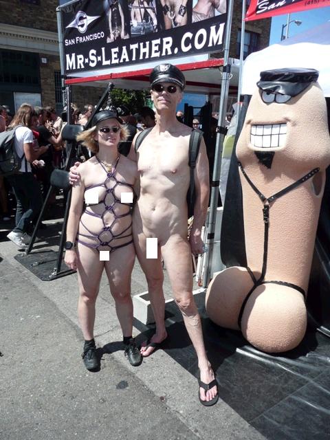 Folsom Street fairs in San Francisco showing full nudity as opposed to
