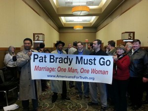 AFTAH defends natural marriage at IL-GOP Central Commitee meeting.