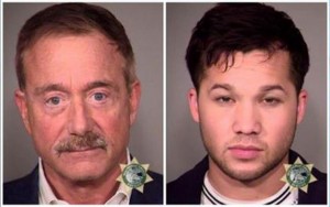 Alleged sex predators, 66-year-old Terry Bean (left) and his ex-"boyfriend," Kiah Lawson, in their mug shots following their Nov. 19 arrest by the Portland Police Bureau’s Sex Crimes Unit.