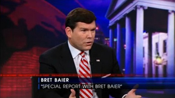 Fox News' pro-homosexual bias continues: Some are speculating that the "conservative" network pushed Baier to pull out of his speaking engagement at the Catholic Legatus event.