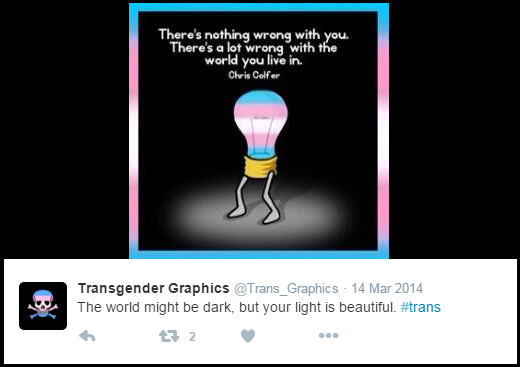 Upside-Down: Like homosexual activists before them, "transgender ideologues say the problem is with society, not them. This is a 2014 tweet