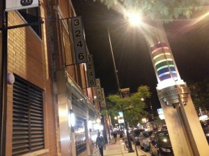 Homosexual bathhouse "Steamworks" sits prominently in Chicago's "gay" "Boystown" neighborhood.